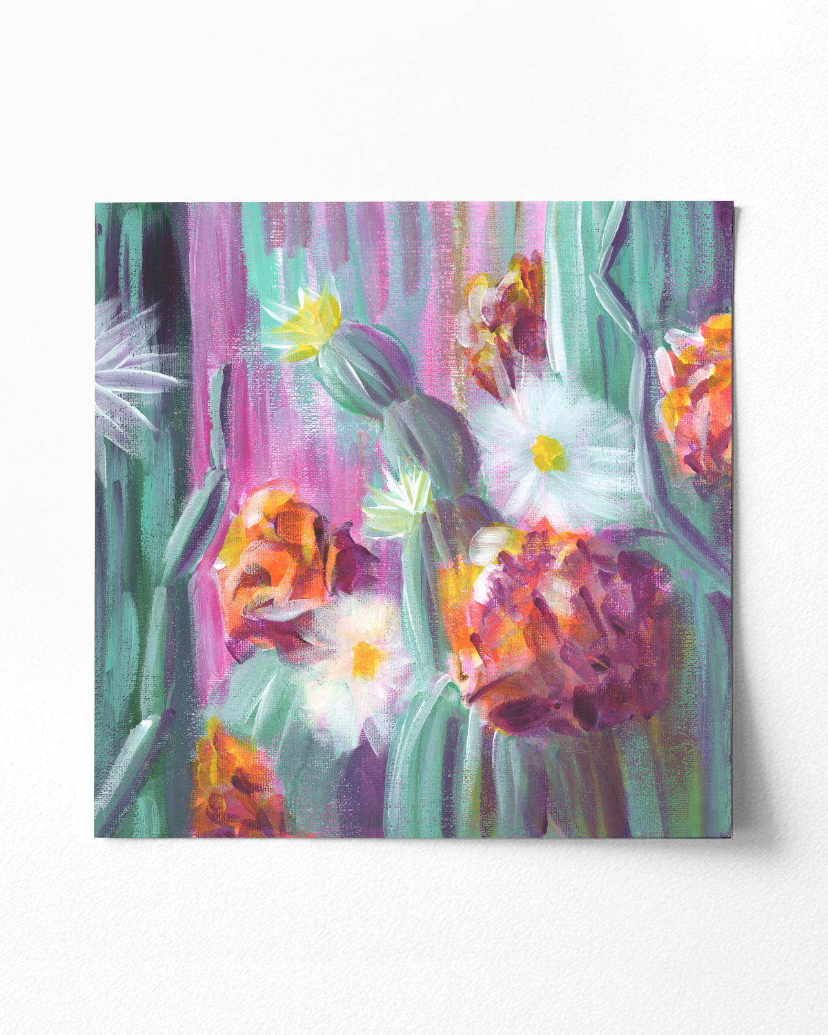 Flowering Cacti No. 005 art print featuring flowering cacti.