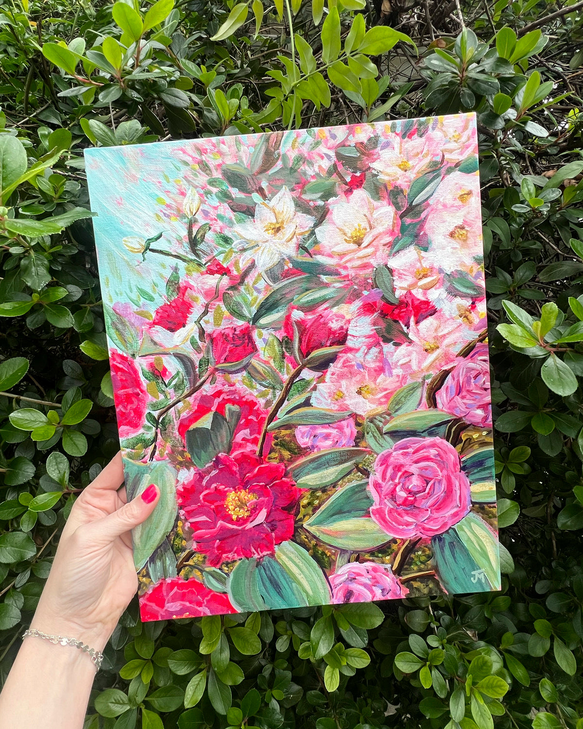 Colorful impressionistic original painting by Jen Montgomery